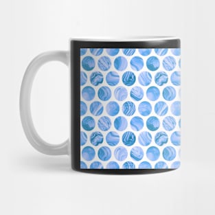 Blue marble dots Mug